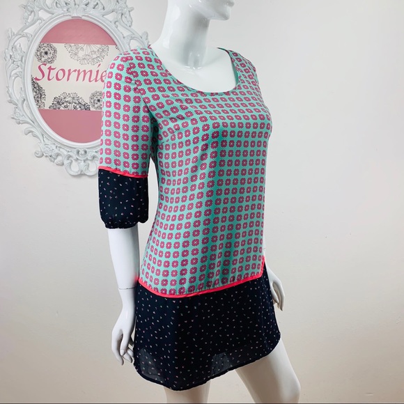 Umgee Dresses & Skirts - Umgee / Floral Mint Green Pink Blue Dress